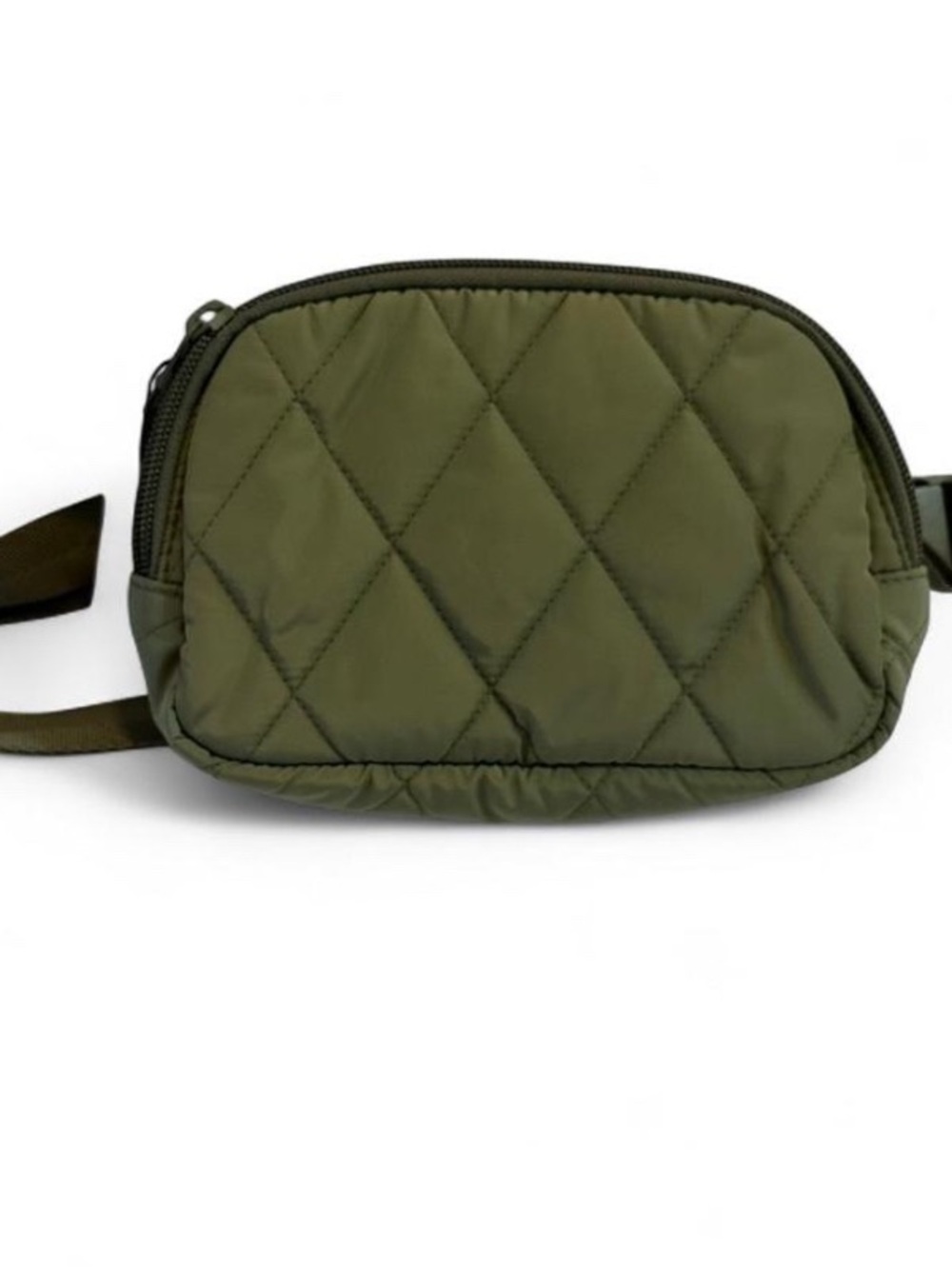 Vera Bradley Quilted Olive Green Belt Bag - Picture 6 of 6